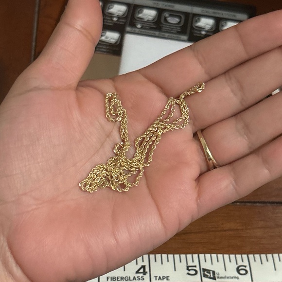 10k Gold Rope Chain Necklace - Picture 6 of 10